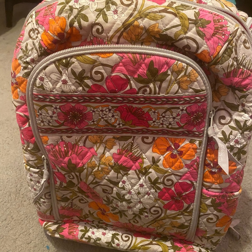 Vera Bradley Floral Laptop Backpack
